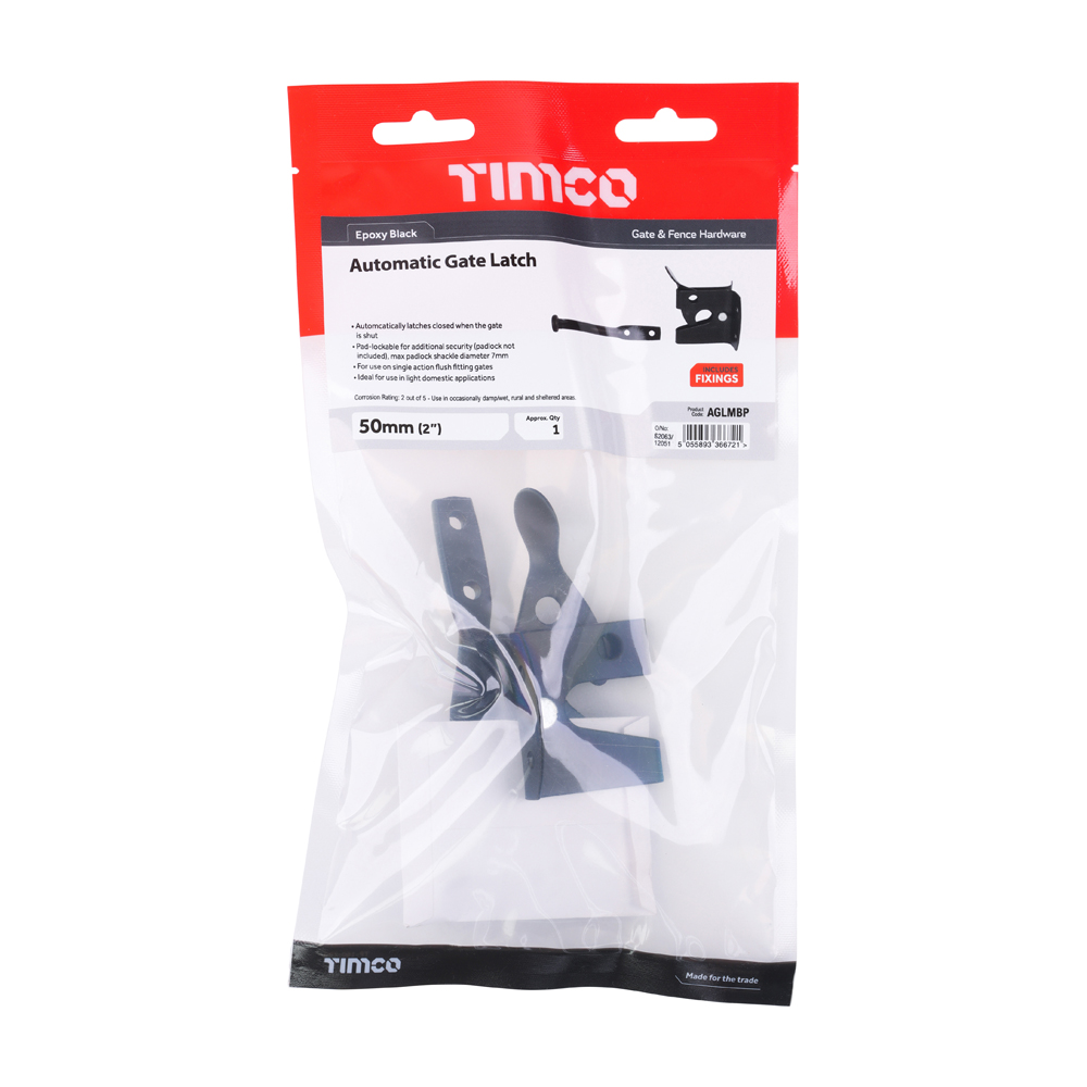 Automatic Gate Latch Black - Image 3