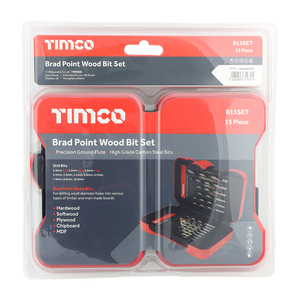 HSS Brad Point Wood Bit Set - Image 3