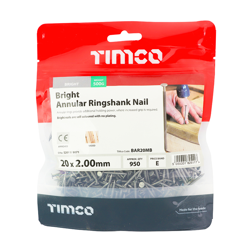 Annular Ringshank Nail -Bright - Image 2