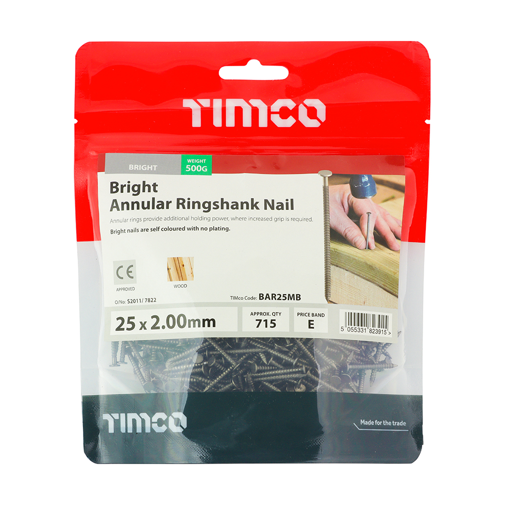 Annular Ringshank Nail -Bright - Image 2