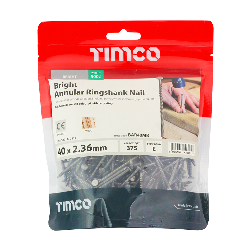 Annular Ringshank Nail -Bright - Image 2