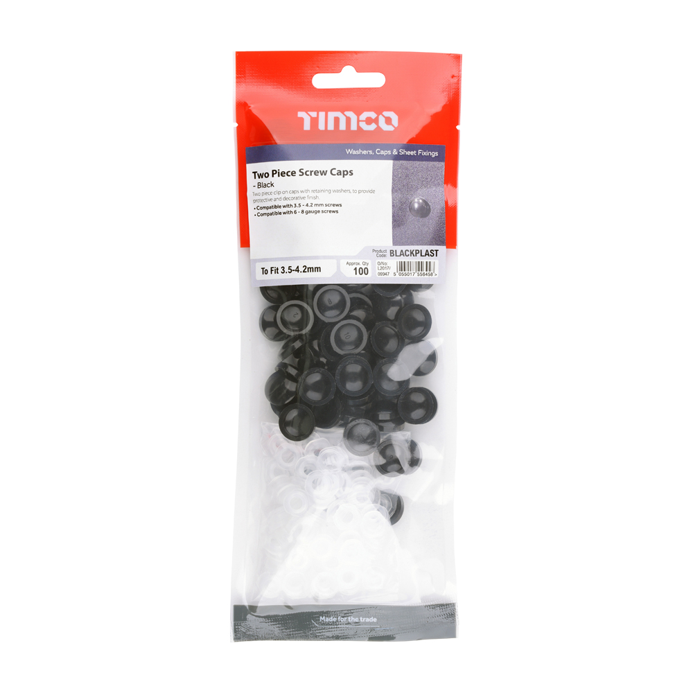 Two Piece Screw Cap - Black - Image 2