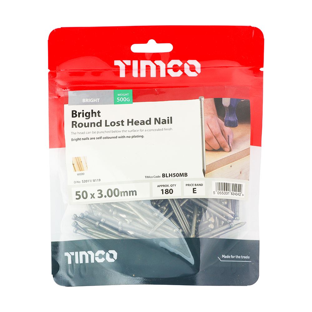 Round Lost Head Nail - Bright - Image 2
