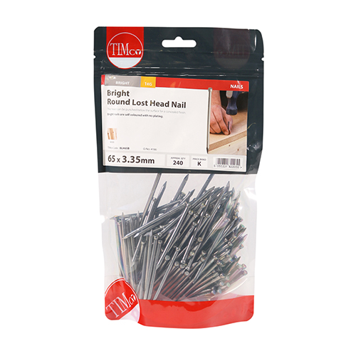 Round Lost Head Nail - Bright - Image 2
