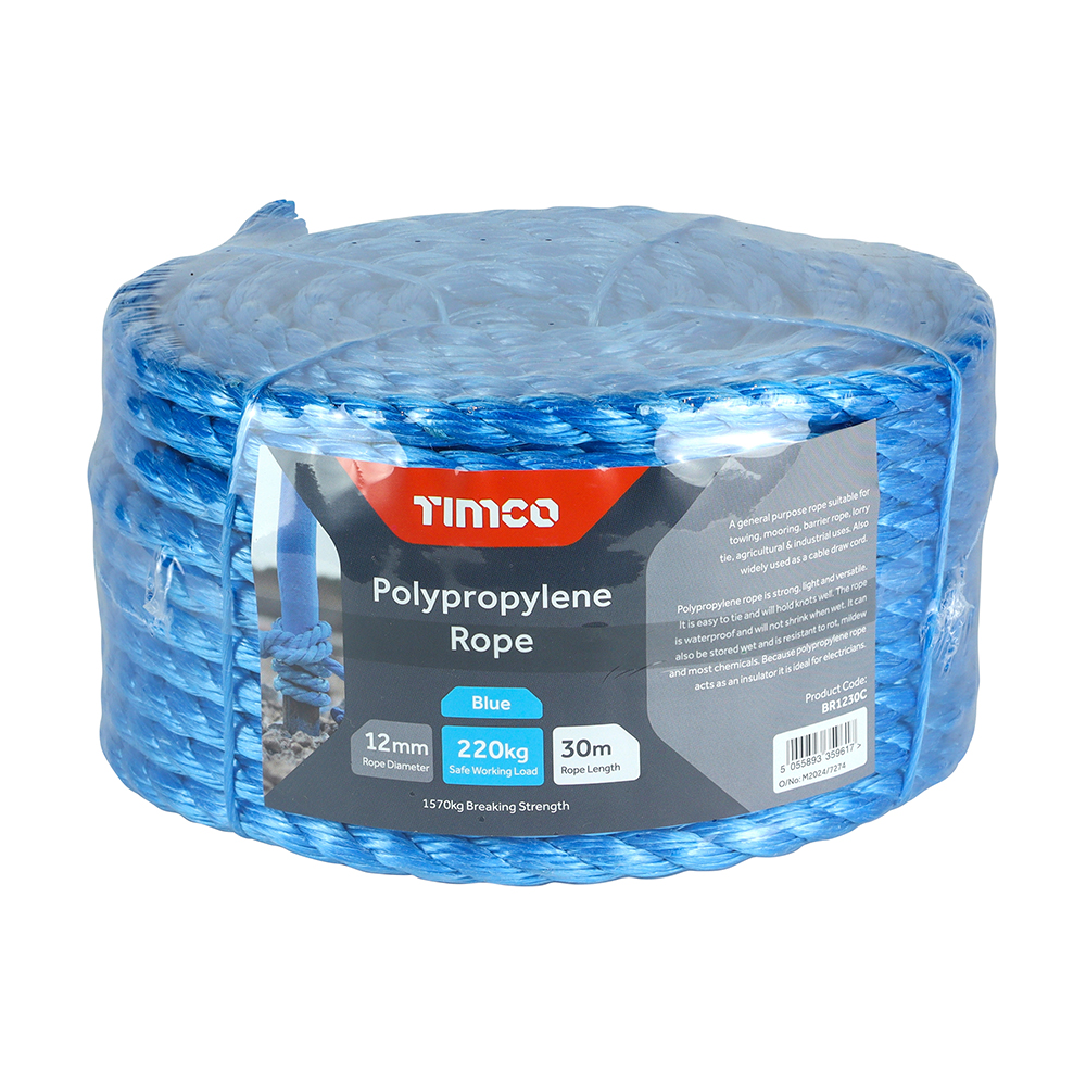 Blue Poly Rope - Coil