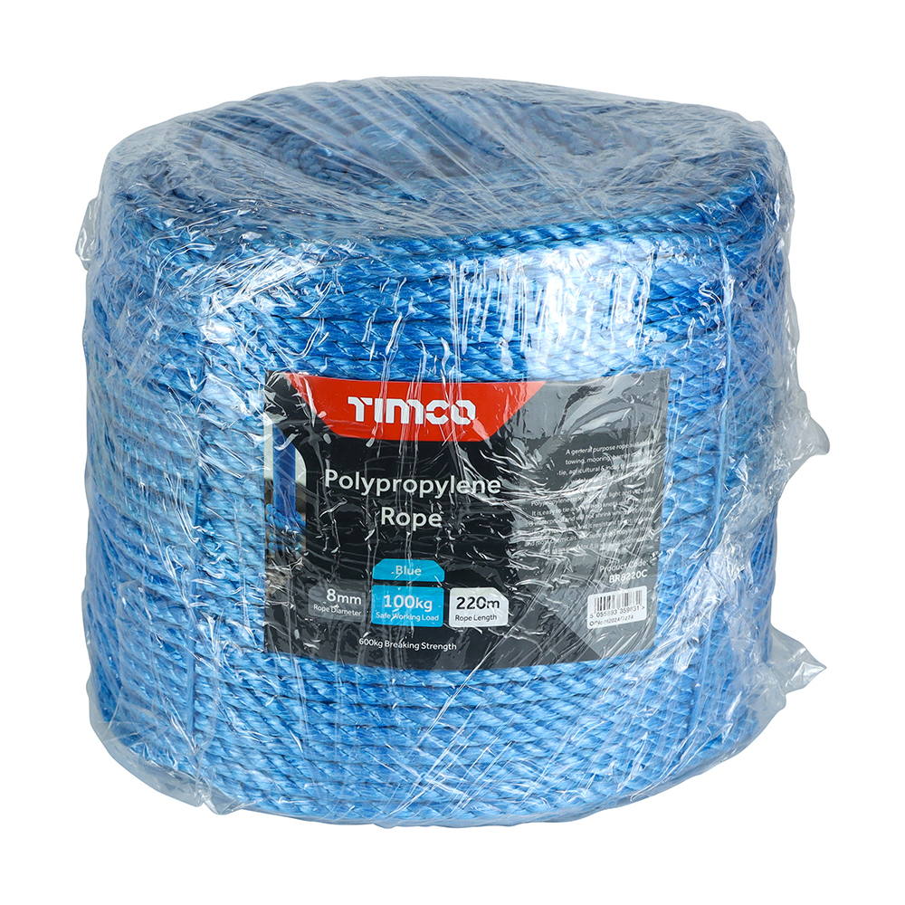 Blue Poly Rope - Long Coil