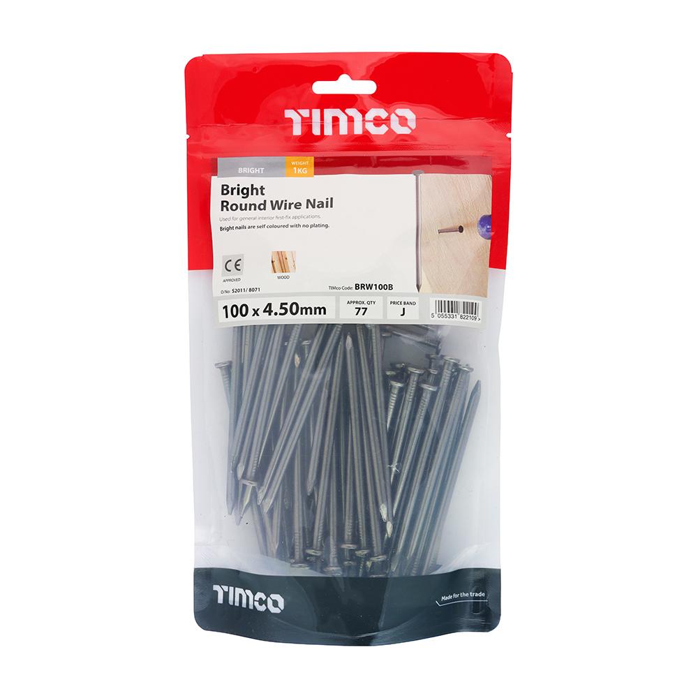 Round Wire Nail - Bright - Image 2