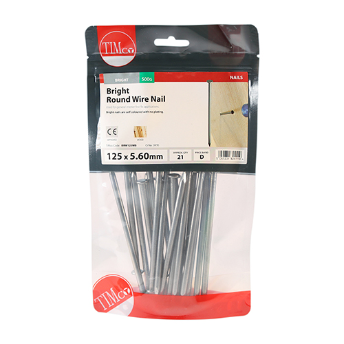 Round Wire Nail - Bright - Image 2