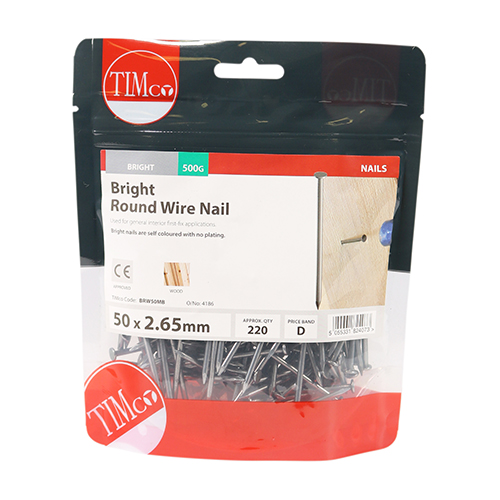 Round Wire Nail - Bright - Image 2