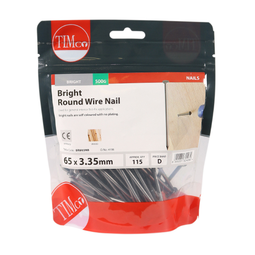 Round Wire Nail - Bright - Image 2