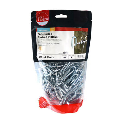 Barbed Staples - Galvanised - Image 2