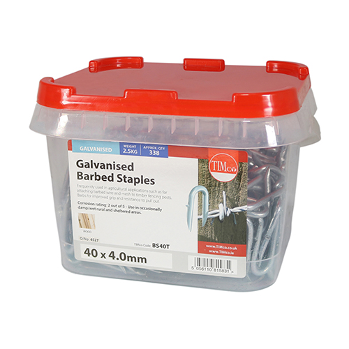 Barbed Staples - Galvanised - Image 2