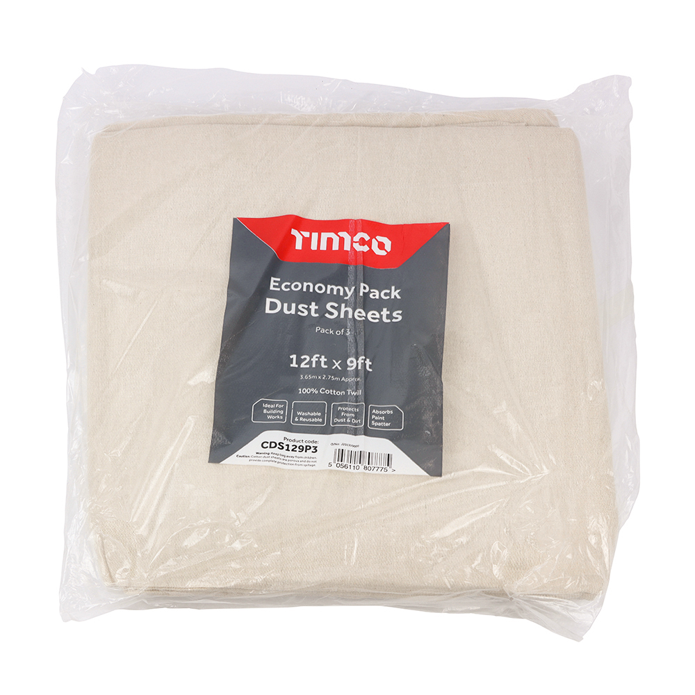 Economy Dust Sheets 3pk