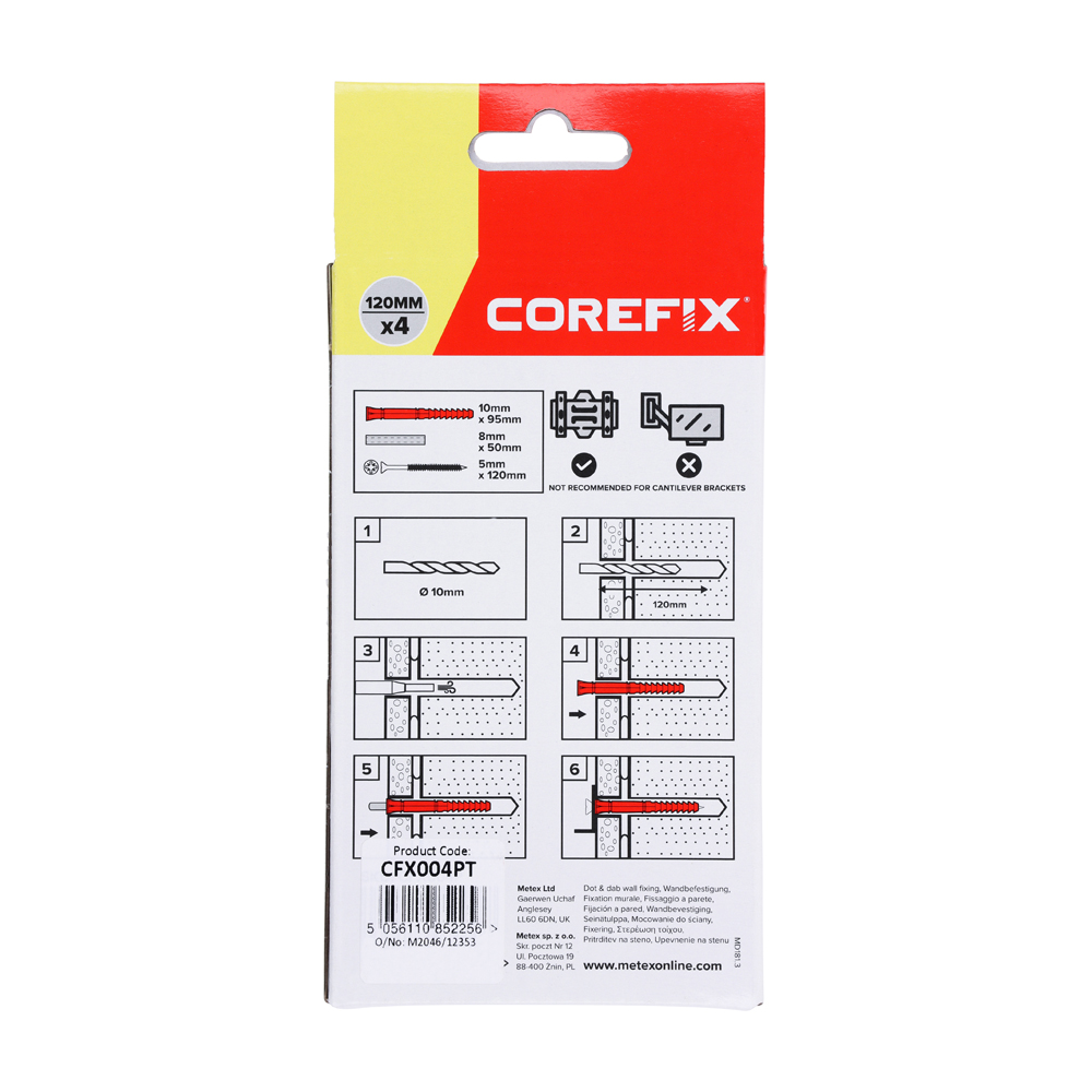 Corefix Dot & Dab Wall Fixing - Image 4
