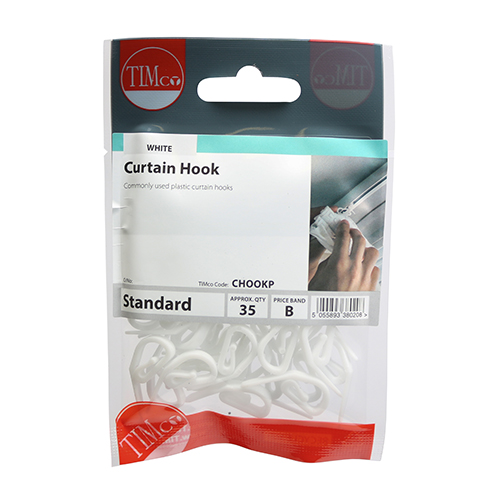 Curtain Hooks - White - Image 2