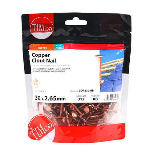 Clout Nail - Copper - Image 2