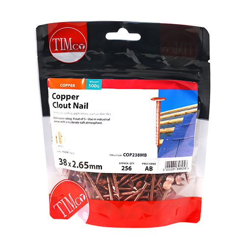 Clout Nail - Copper - Image 2