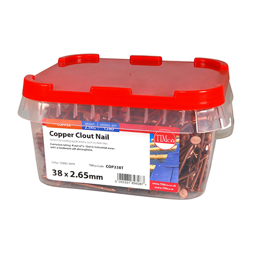 Clout Nail - Copper - Image 2