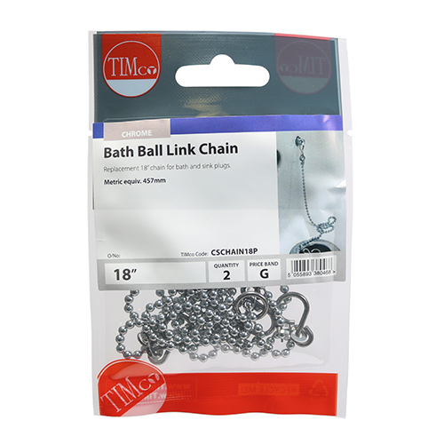 Bath Ball Link Chains - Chrome - Image 2