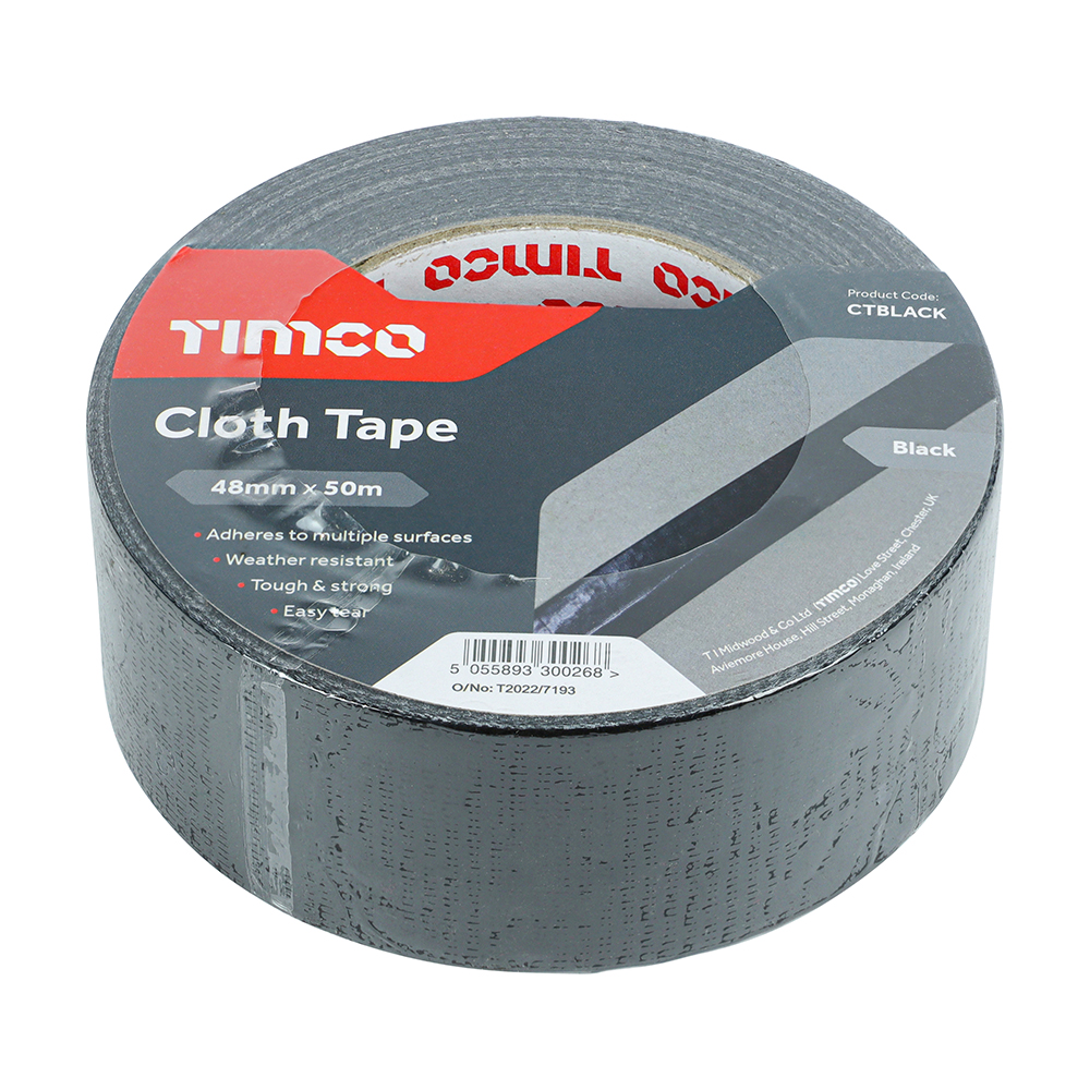 Cloth Tape Black - Image 2