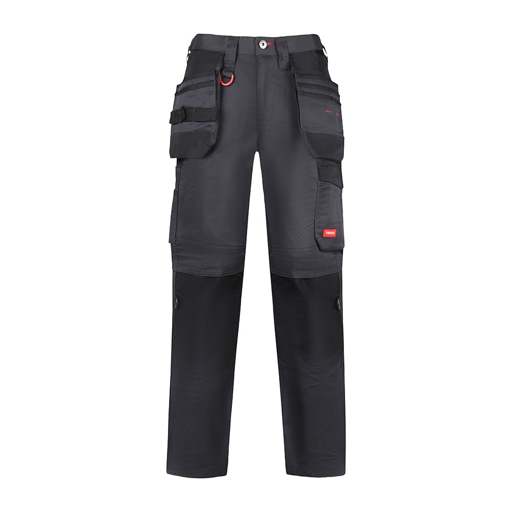 Craftsman Trousers -Grey/Black - Image 1