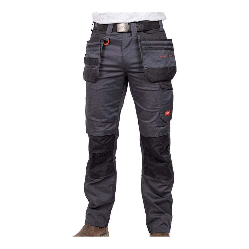 Craftsman Trousers -Grey/Black - Image 2