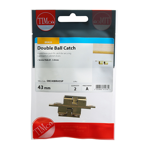Double Ball Catch - Brass - Image 2