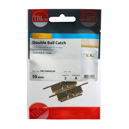 Double Ball Catch - Brass - Image 2