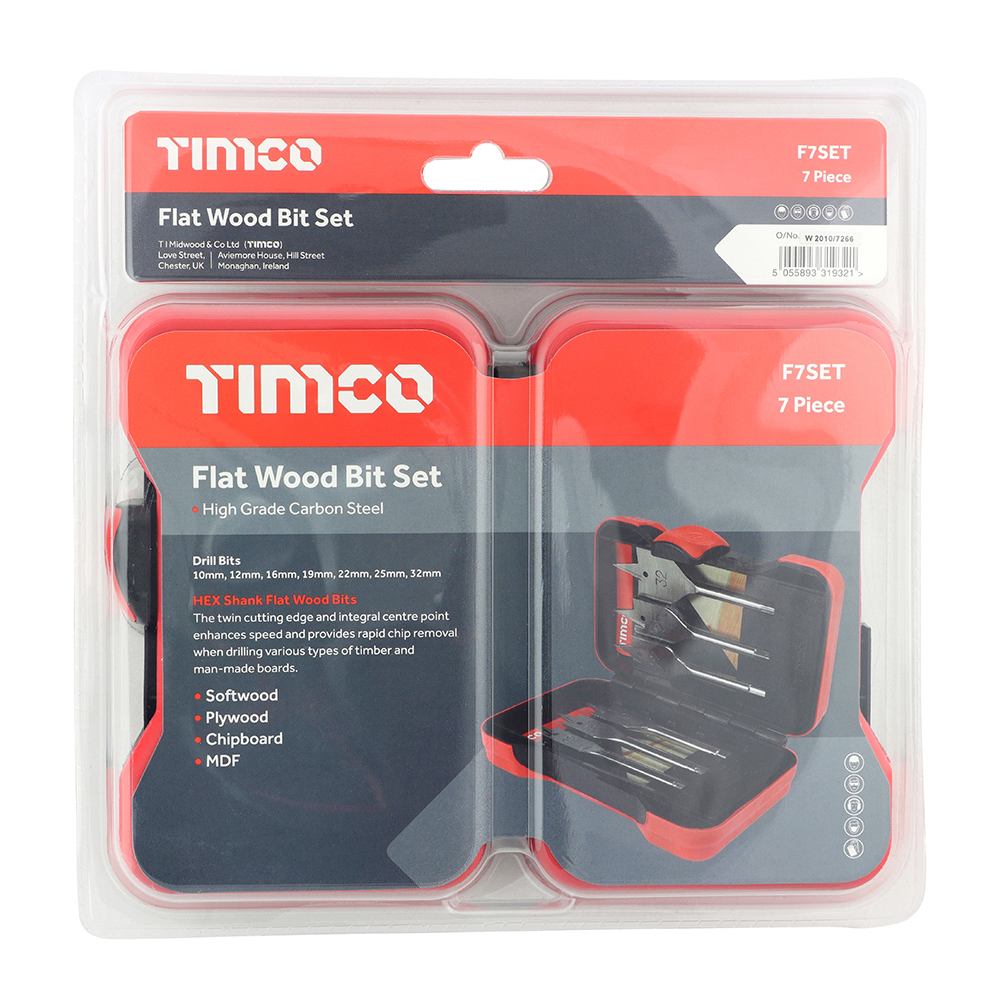 Flat Wood Bit Set - Image 3