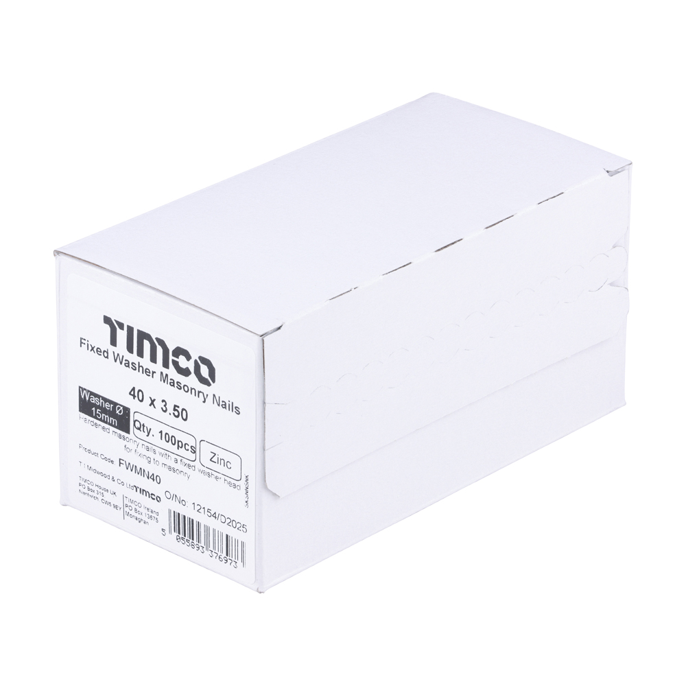 Masonry Nail - Fixed Washer - Image 2