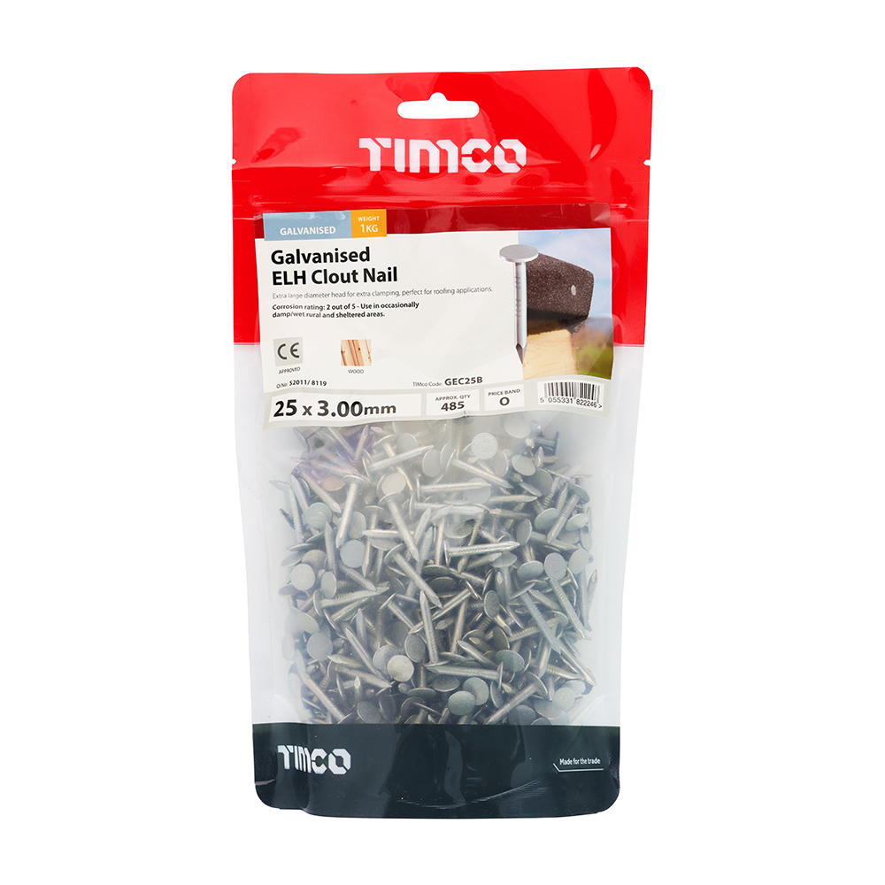 Clout Nail - Galvanised - Image 2