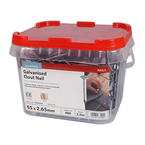 Clout Nail - Galvanised - Image 2