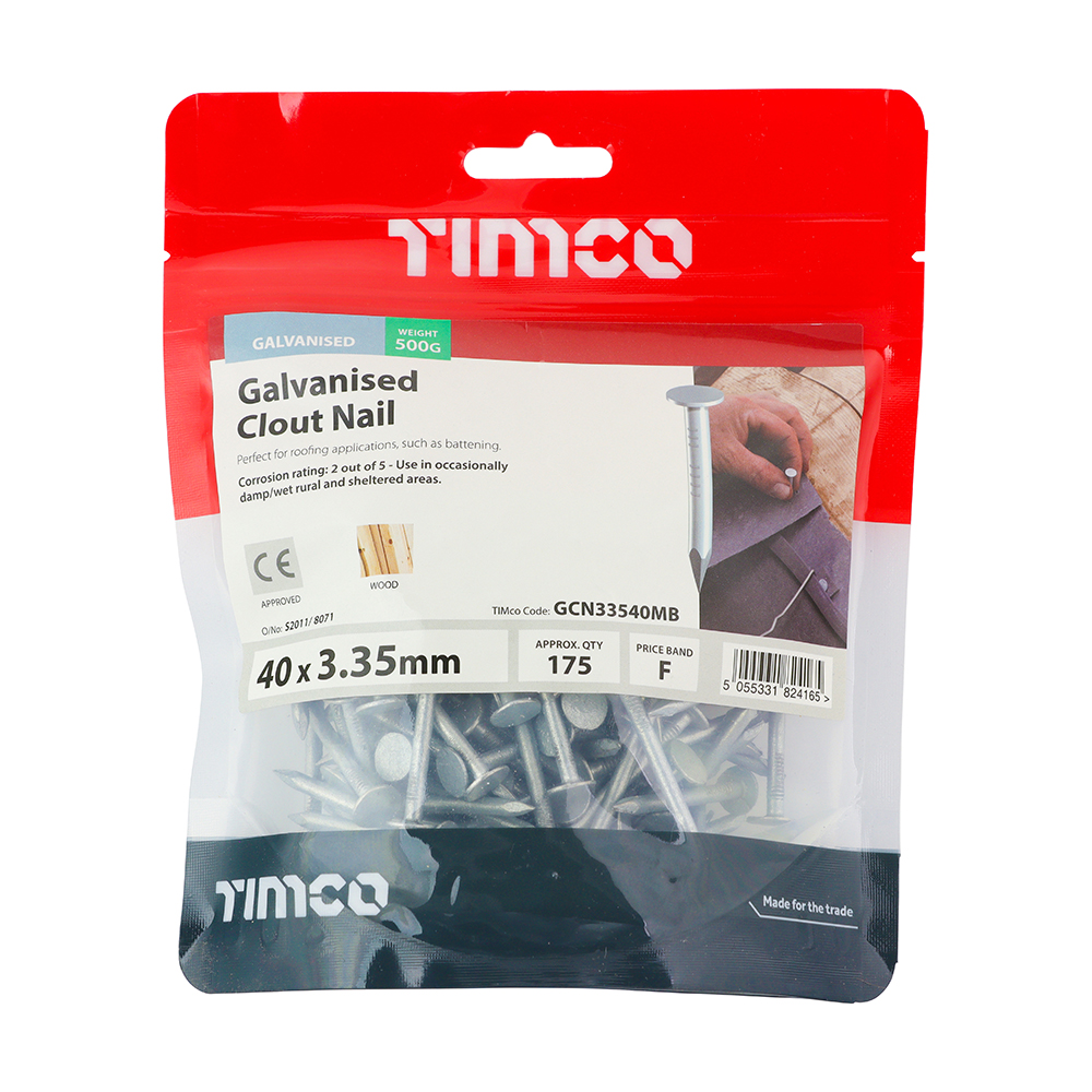 Clout Nail - Galvanised - Image 2