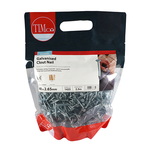 Clout Nails - Galvanised - Image 2