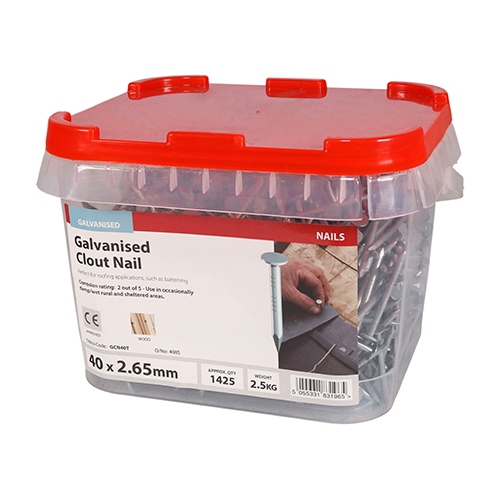 Clout Nail - Galvanised - Image 2