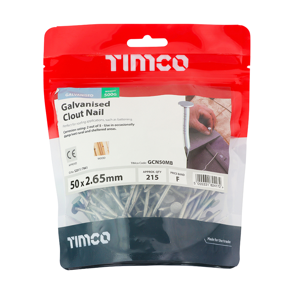 Clout Nail - Galvanised - Image 2