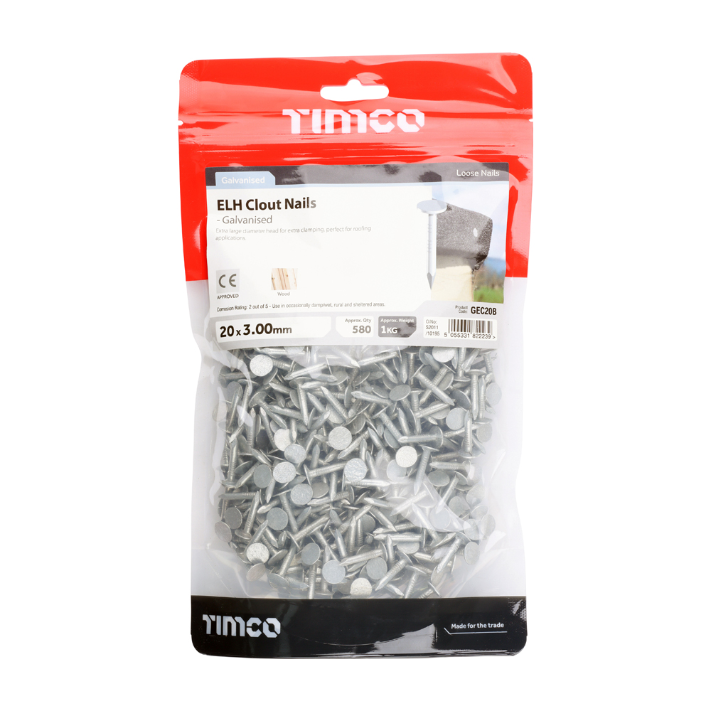 Clout Nail ELH - Galvanised - Image 2