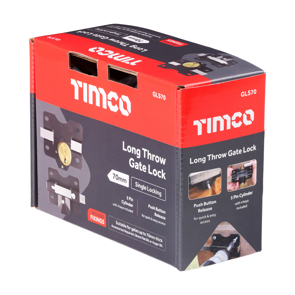 Long Throw Gate Lock - Single - Image 3