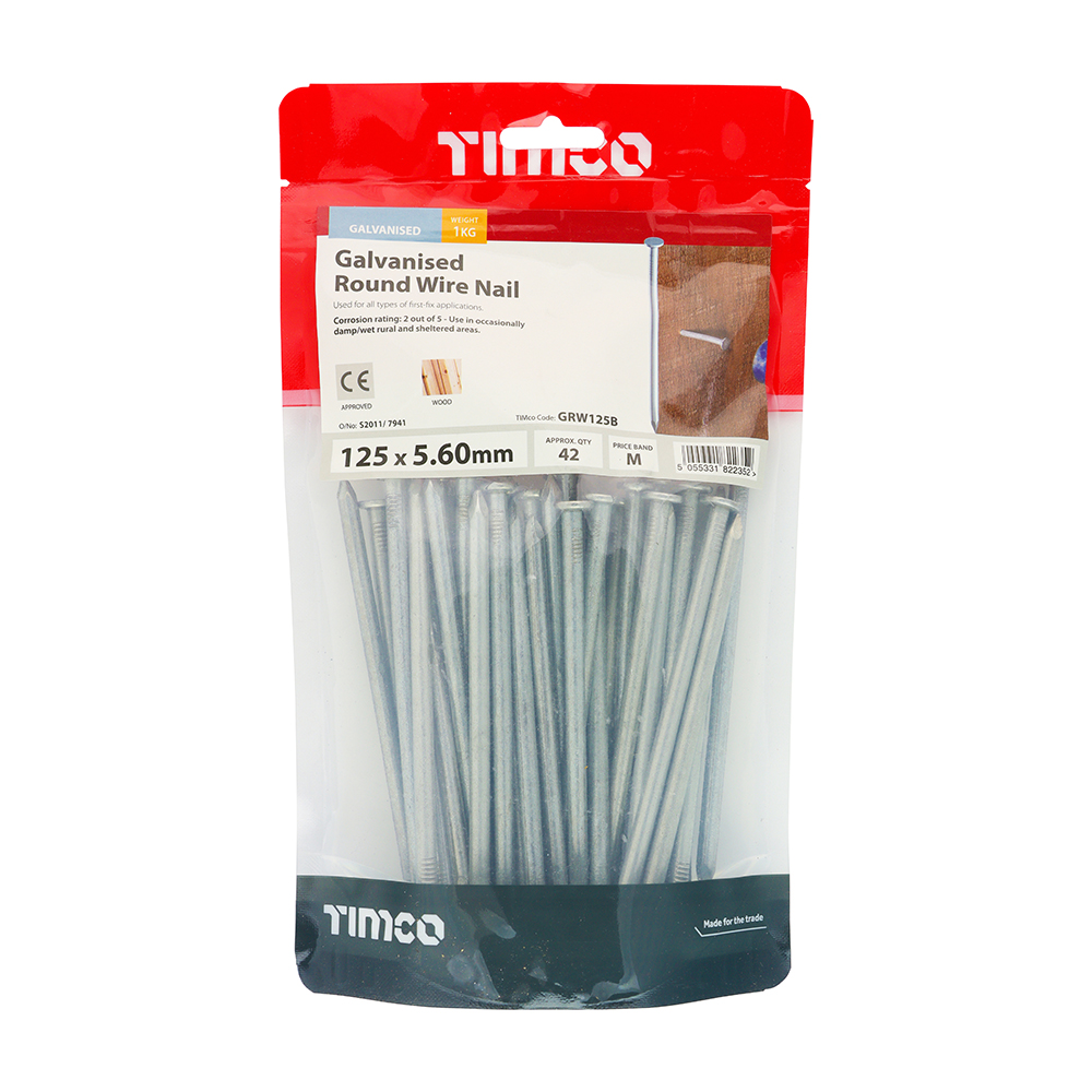 Round Wire Nail - Galvanised - Image 2