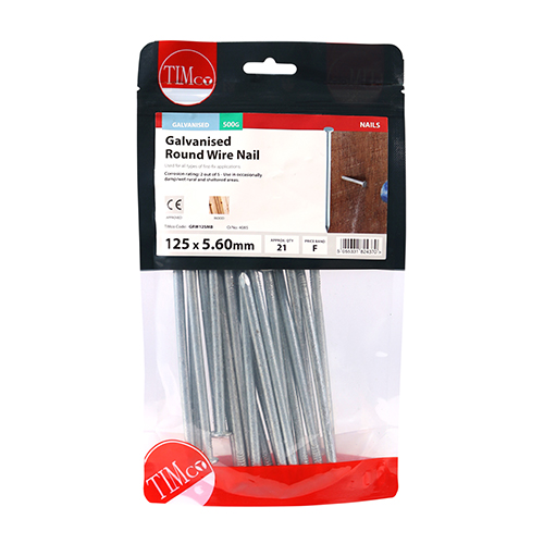 Round Wire Nail - Galvanised - Image 2