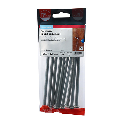 Round Wire Nail - Galvanised - Image 2