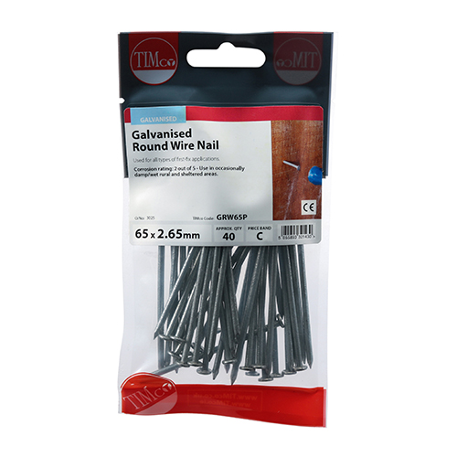 Round Wire Nail - Galvanised - Image 2