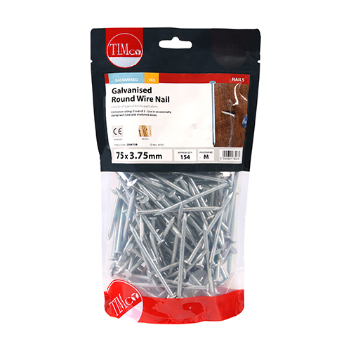 Round Wire Nail - Galvanised - Image 2