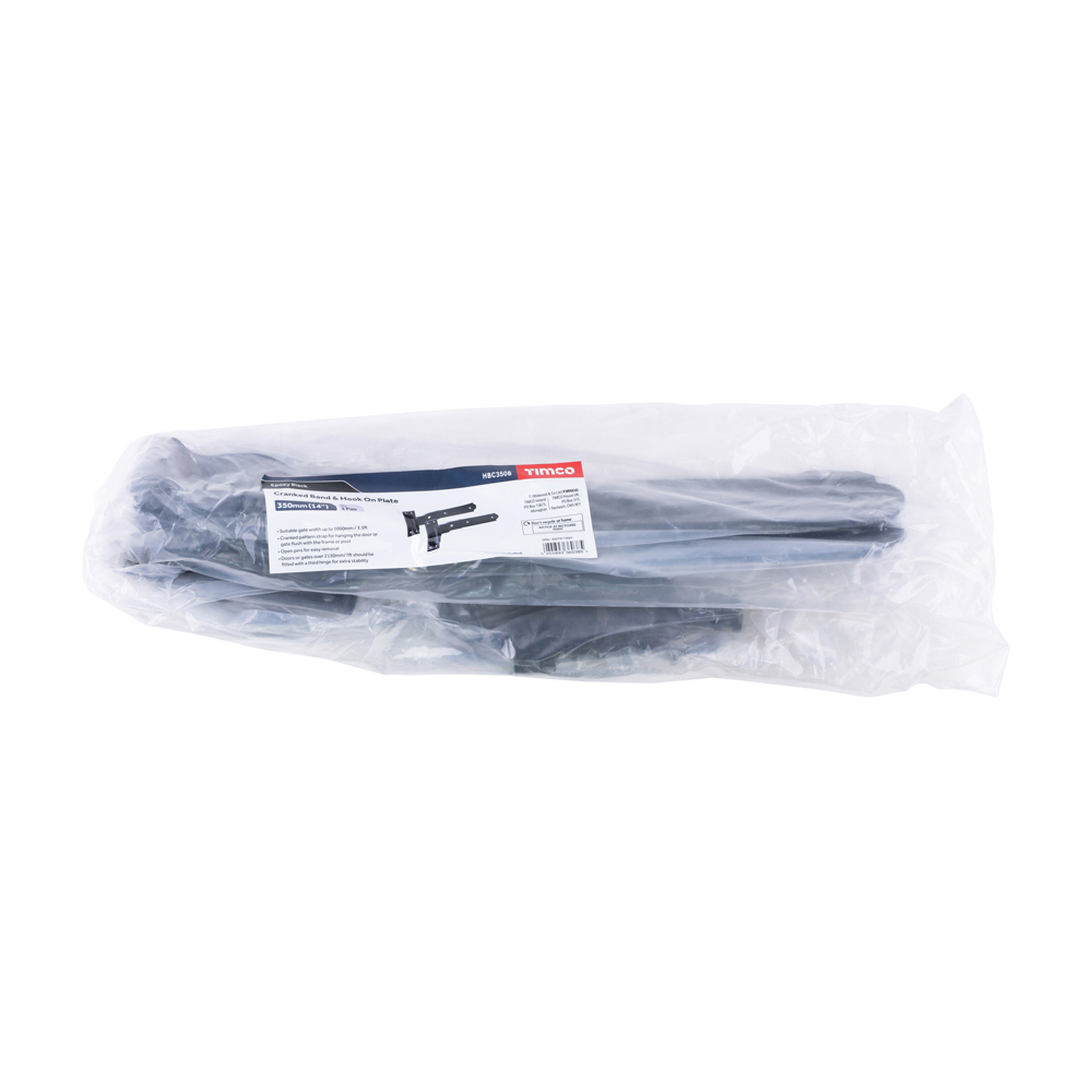 Cranked Band Hook Plate Black - Image 3