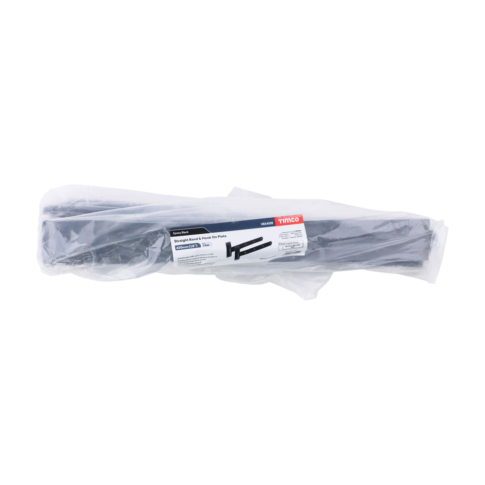 Straight Band Hook Plate Black - Image 3
