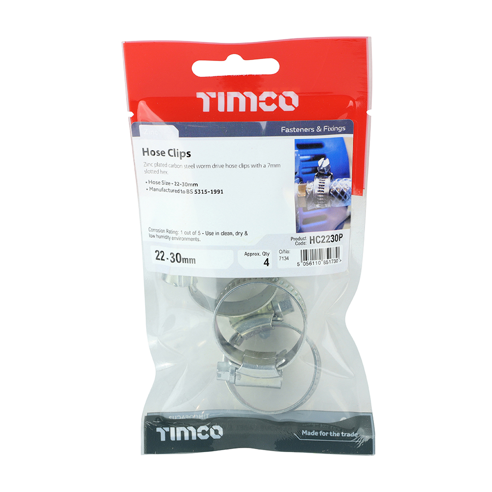 Hose Clips - Zinc - Image 2