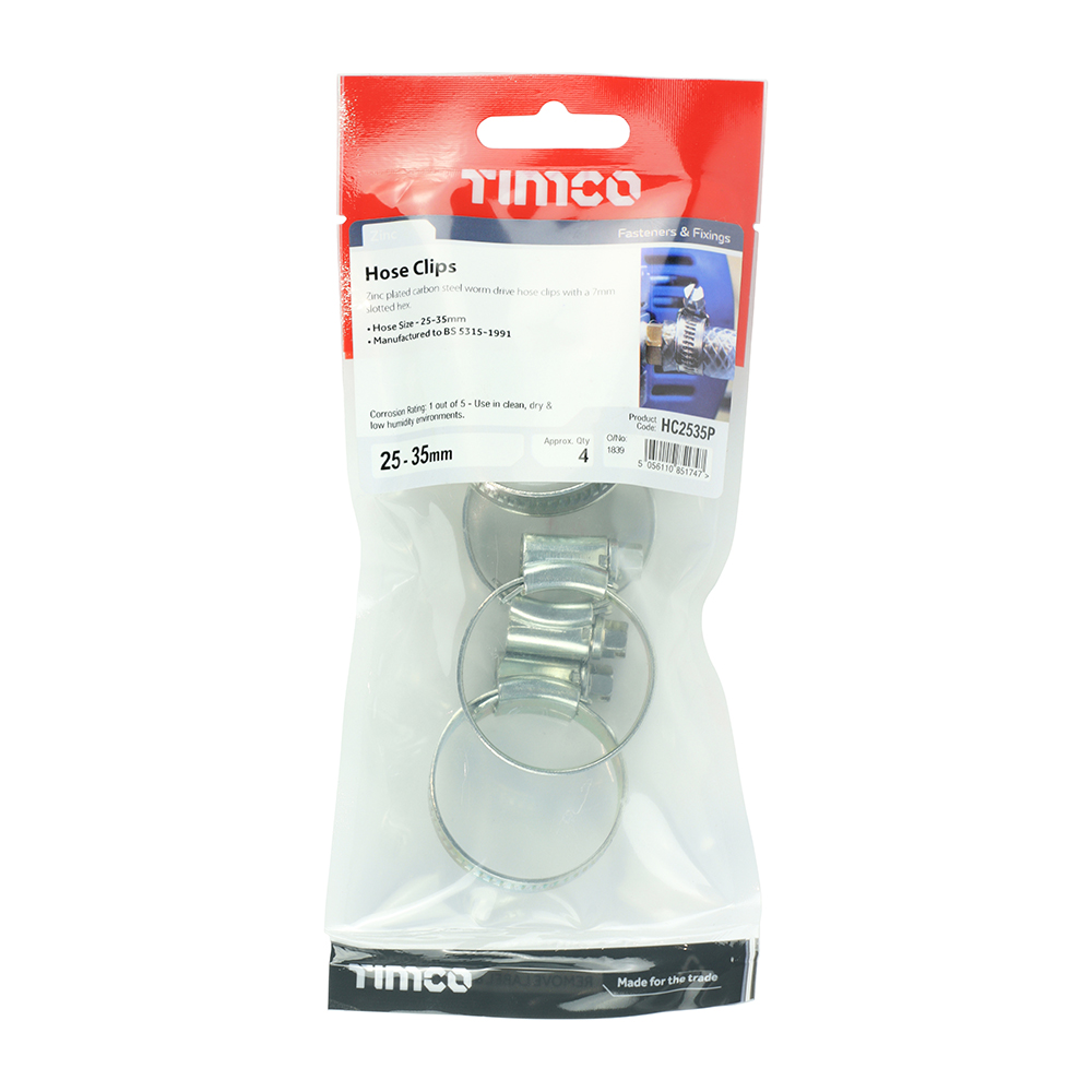 Hose Clips - Zinc - Image 2