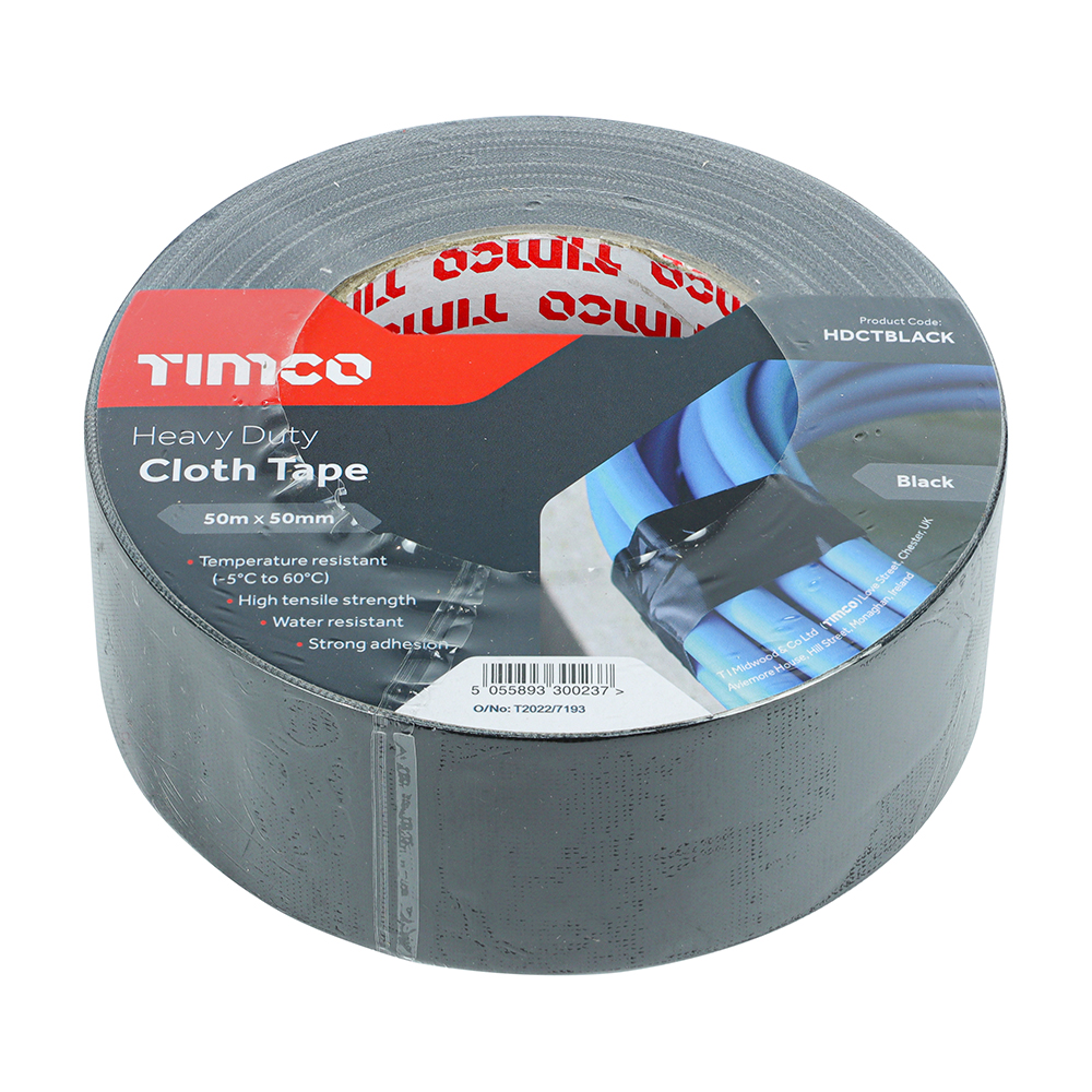 Heavy Duty Cloth Tape Black - Image 2