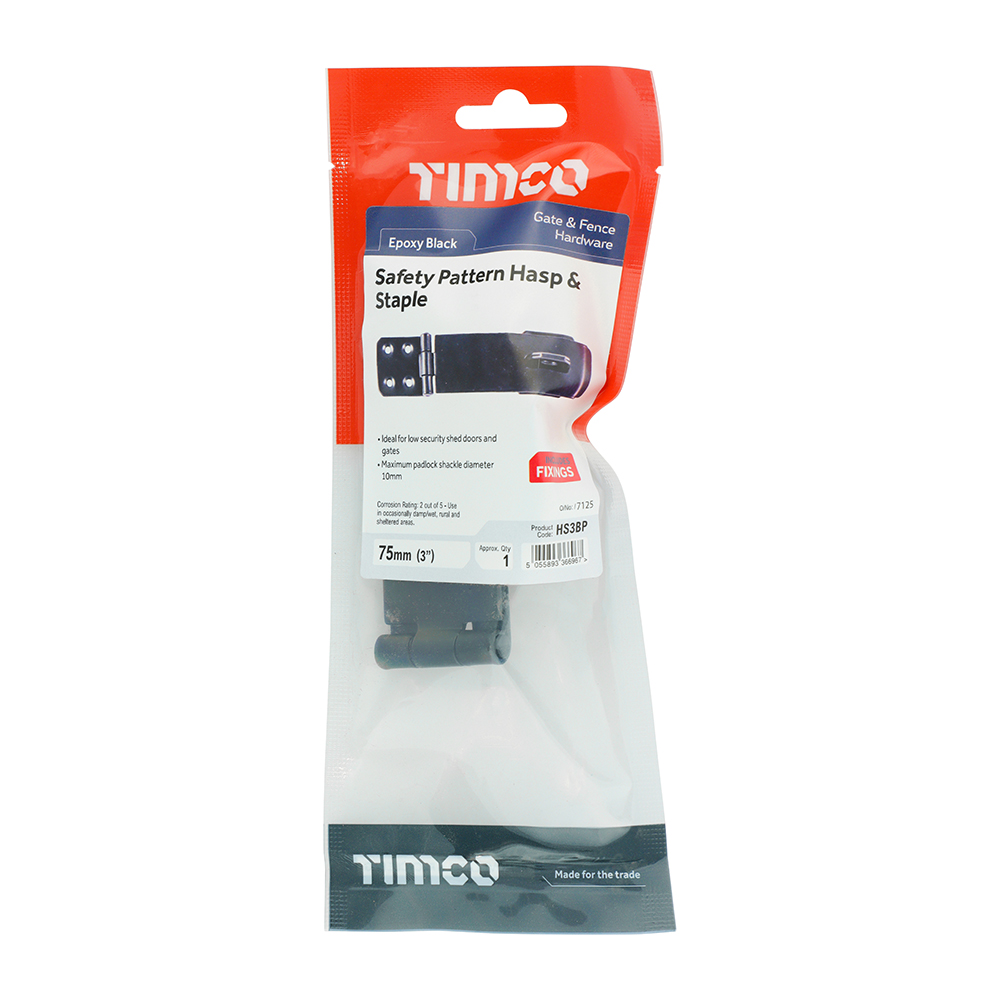 Safety Hasp-Staple BLK - Image 2