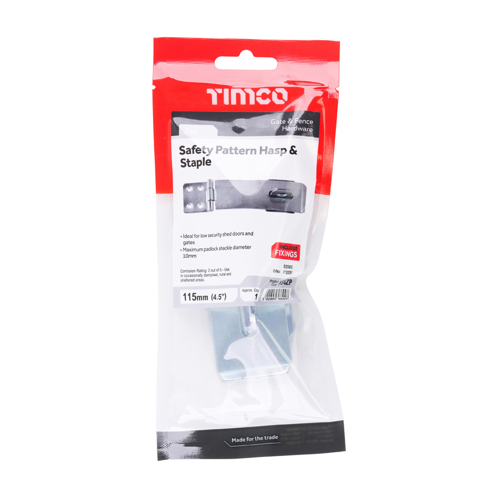 Safety Hasp-Staple Zinc - Image 2